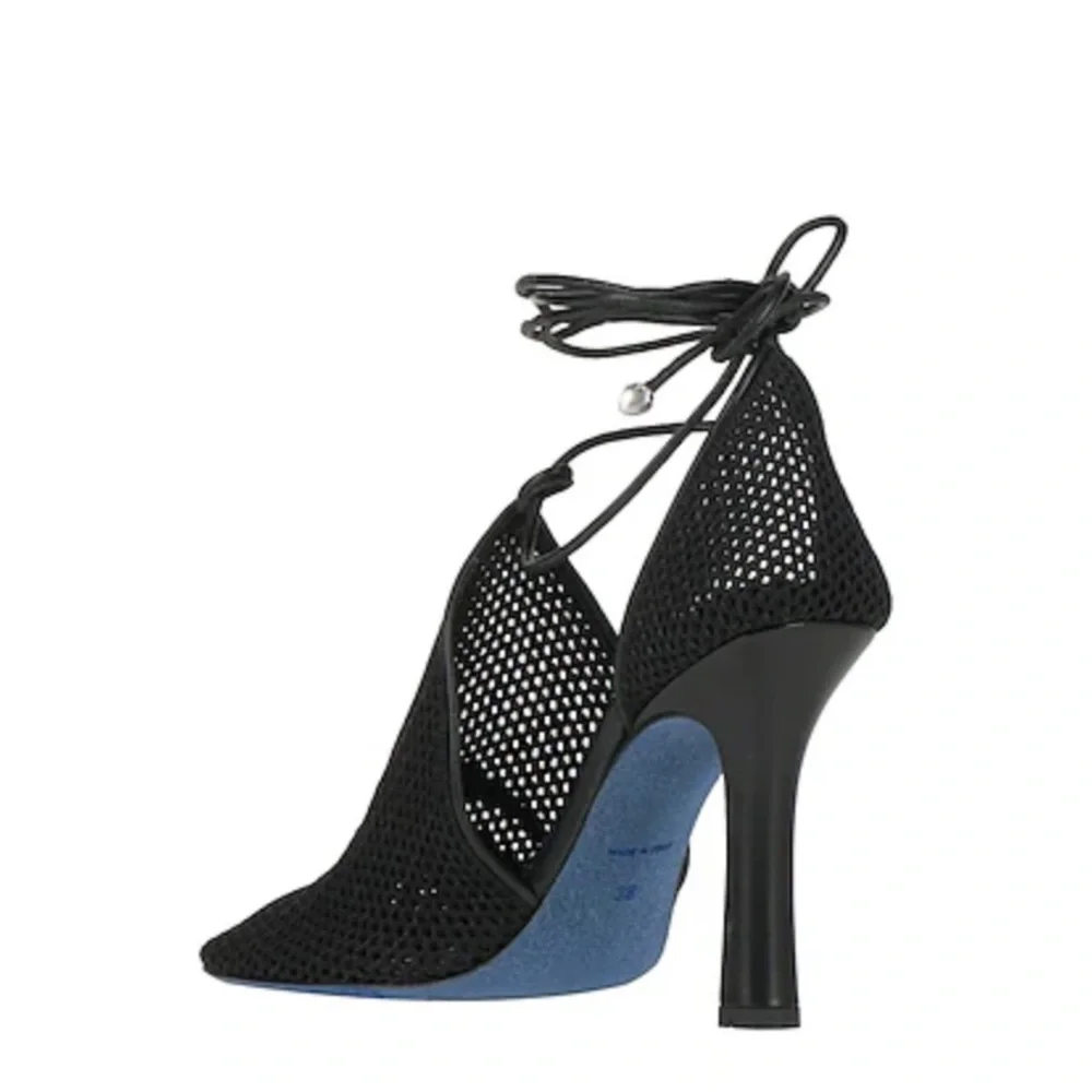 Burberry Ankle Wrap Mesh Knit Pump (Women) - Picture 5 of 12